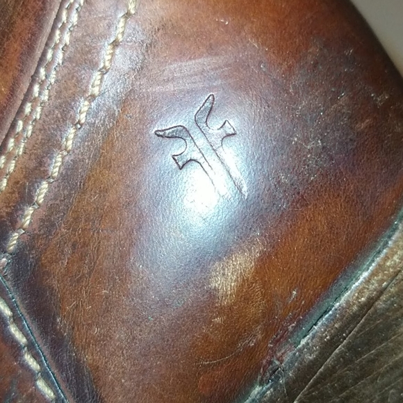 Frye Knee High Boots Brown Red Color Size 6.5 - Picture 5 of 7